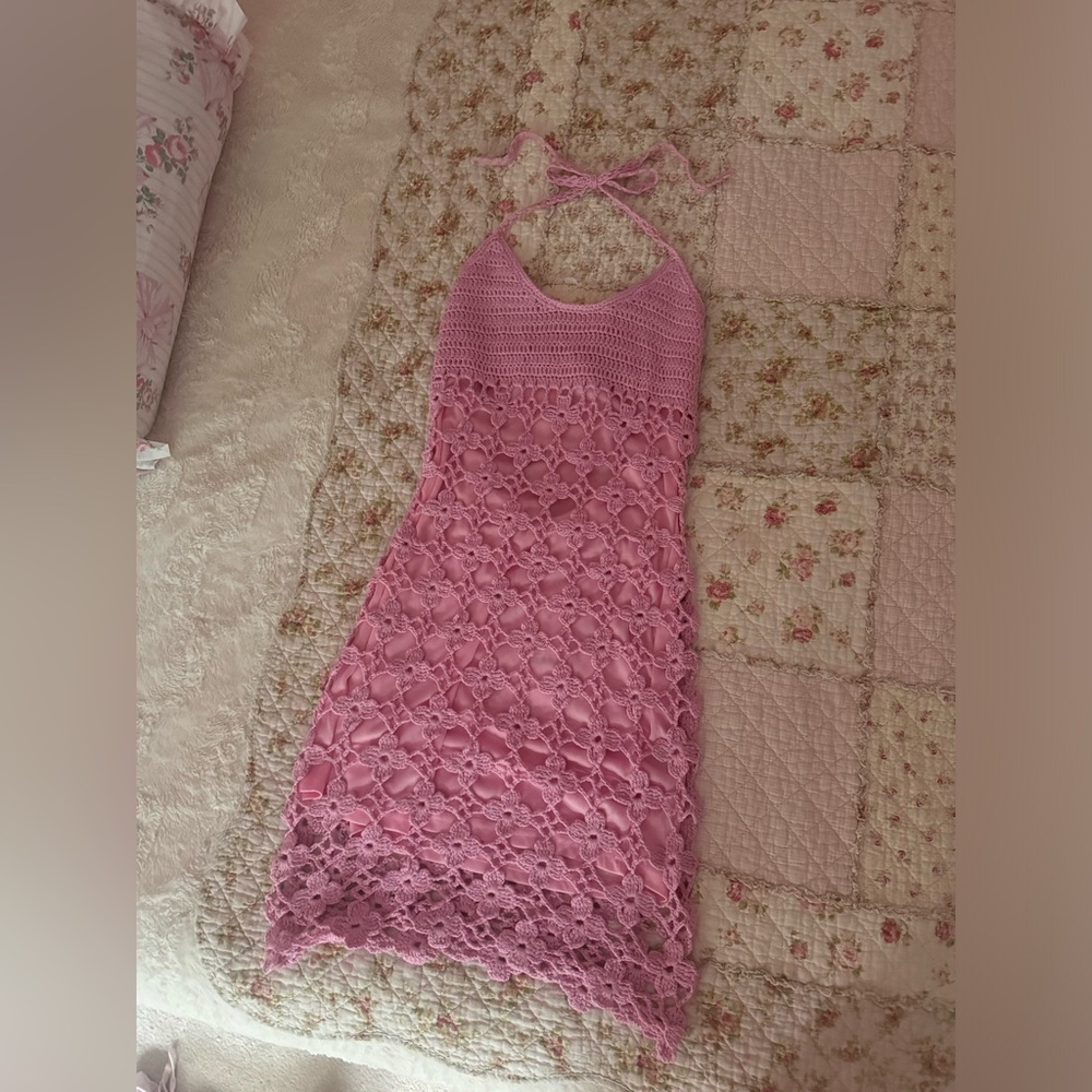 Beginning boutique crochet dress🌸